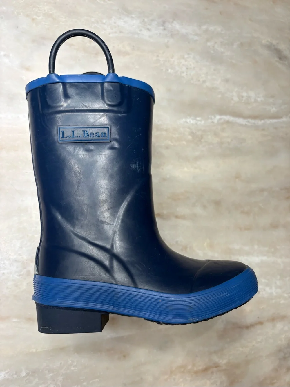 L.L. Bean Toddler size 9 Navy & Blue Rain Boots